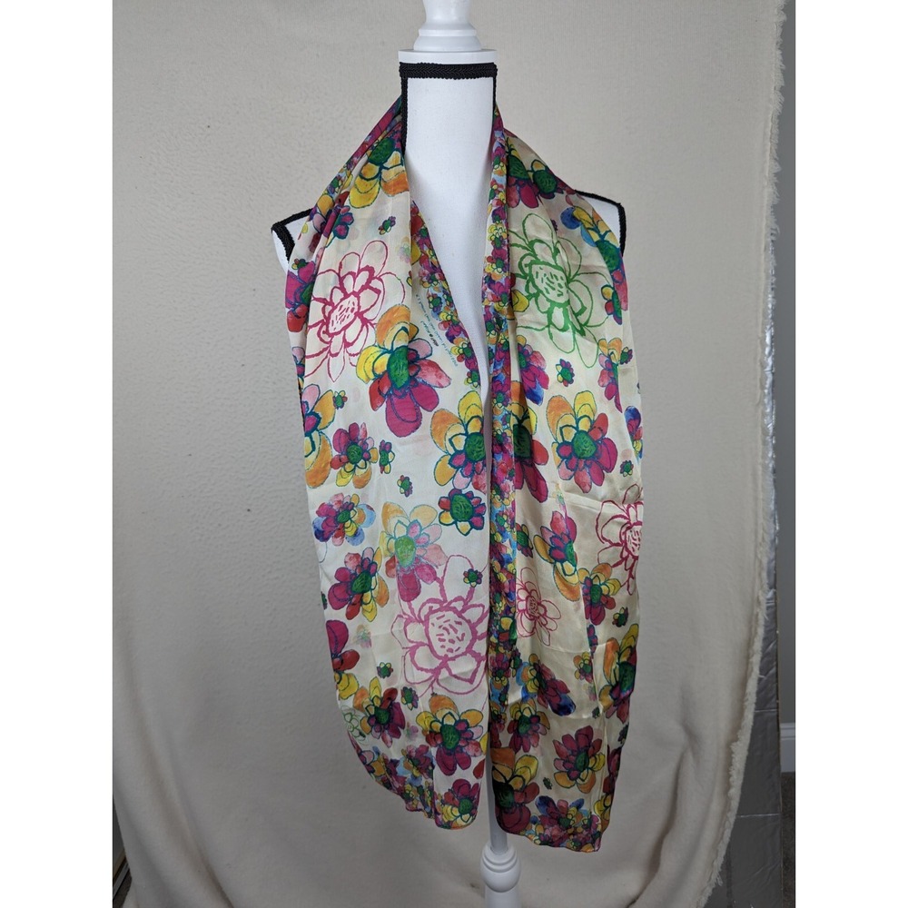Floral Scarf Children's Cancer Center Child Designed Rectangle 64x14‎